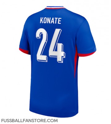 Frankreich Ibrahima Konate #24 Replik Heimtrikot EM 2024 Kurzarm